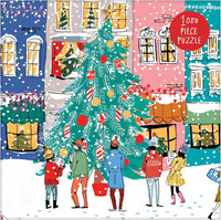 Christmas Carolers Square Boxed 1000 Piece Puzzle