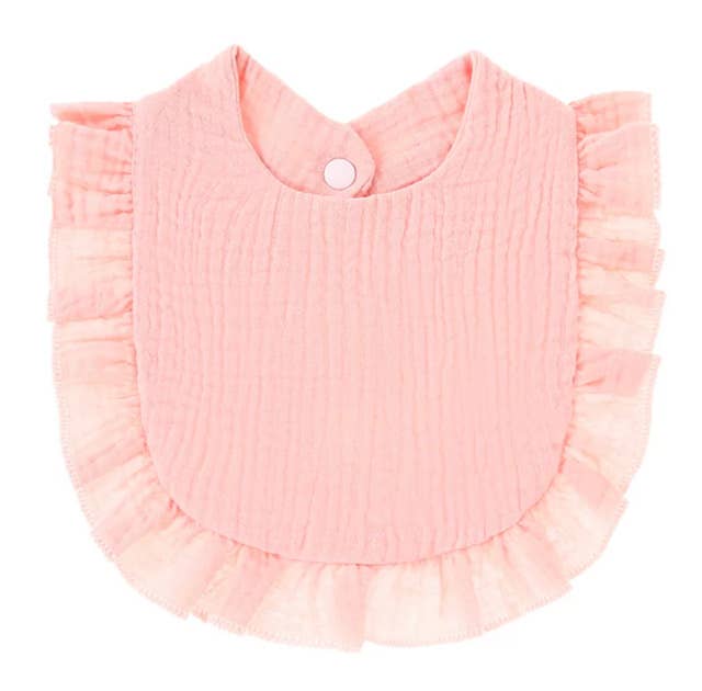 Muslin Ruffle Toddler Bib