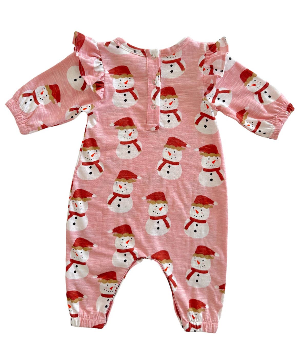 Pink Snowman Jumpsuit