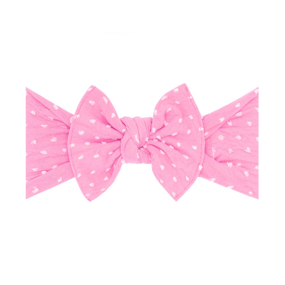 Baby Bling® Shabby Dot Knot soft nylon headband
