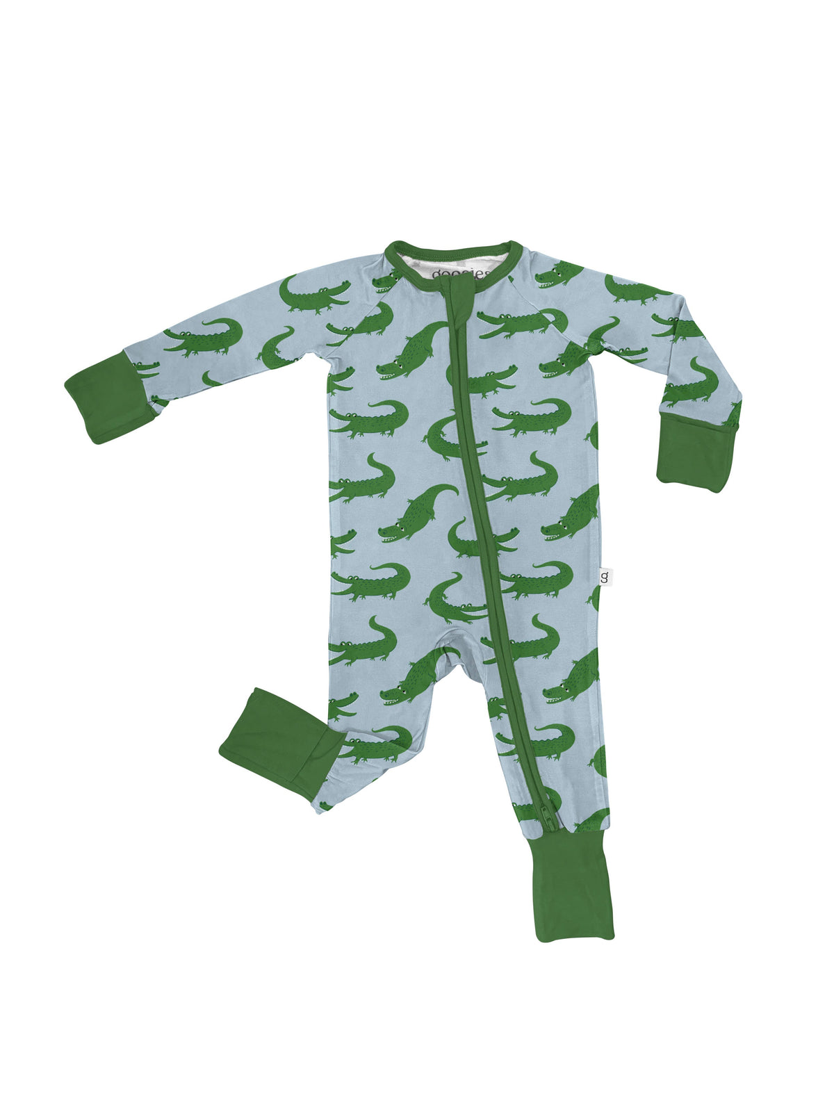 Blue Alligators - Zip Convertible Pajamas