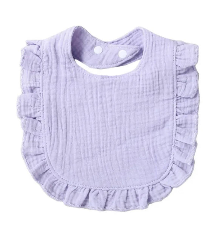 Muslin Ruffle Toddler Bib