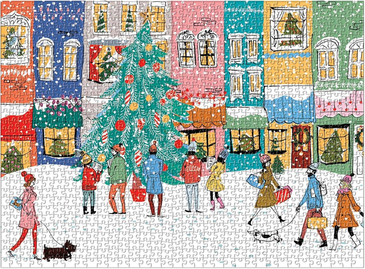 Christmas Carolers Square Boxed 1000 Piece Puzzle