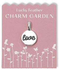 Silver Love Disc Charm