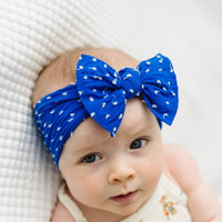 Baby Bling® Shabby Dot Knot soft nylon headband