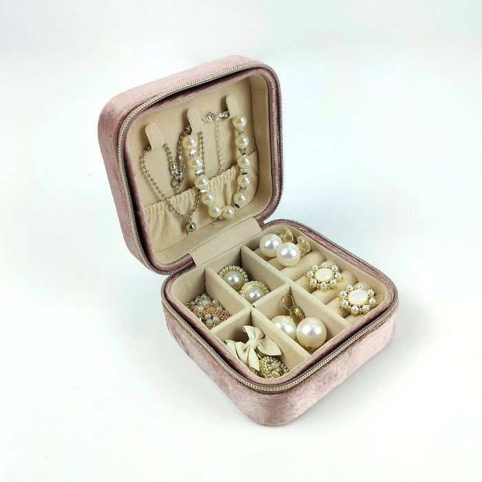Travel Velvet Jewelry Storage Case Gift Box