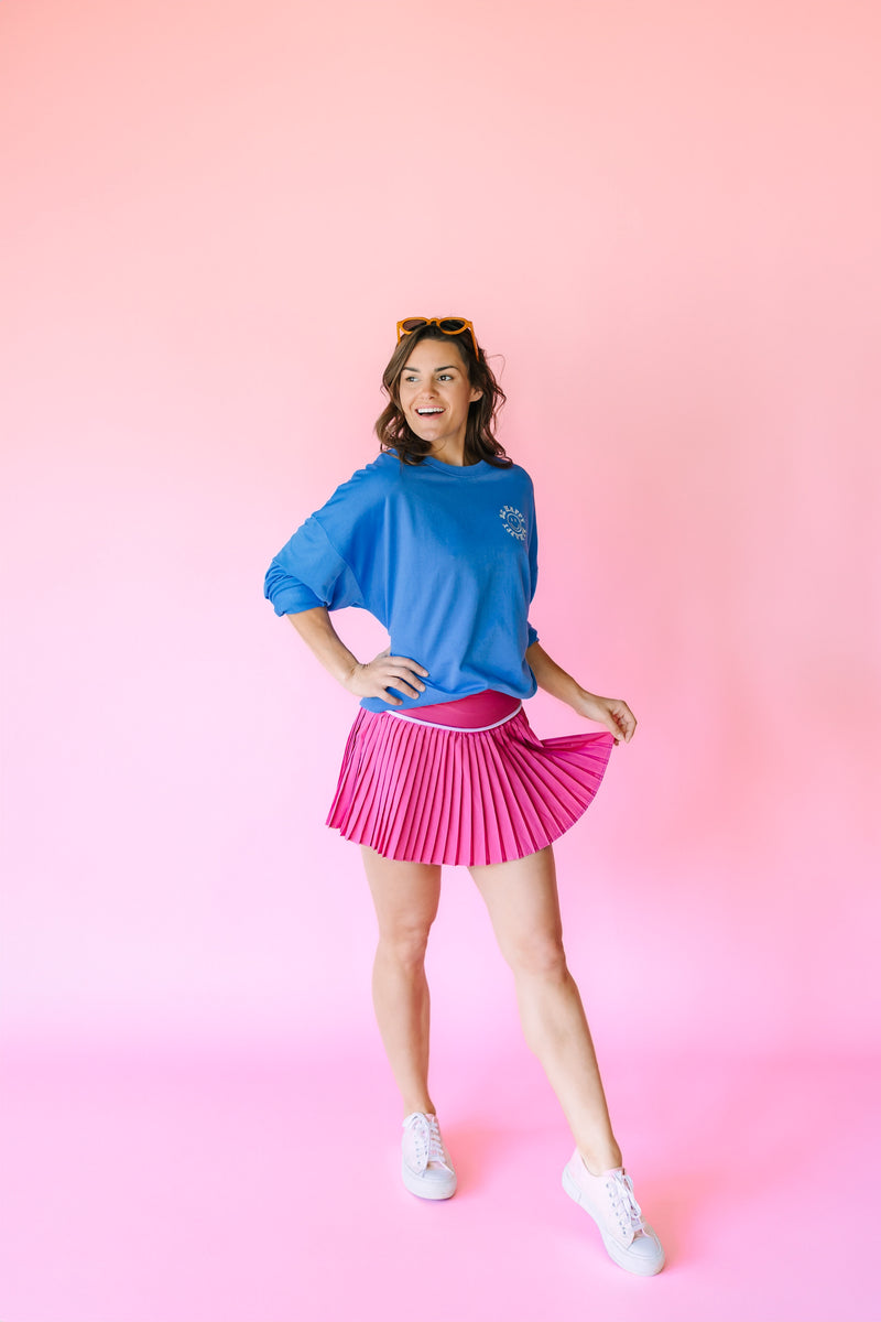 Pink Pleated Tennis Skirt