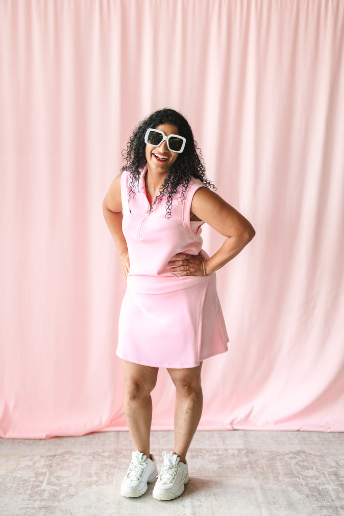 Candy Pink Soft Modal Skirt