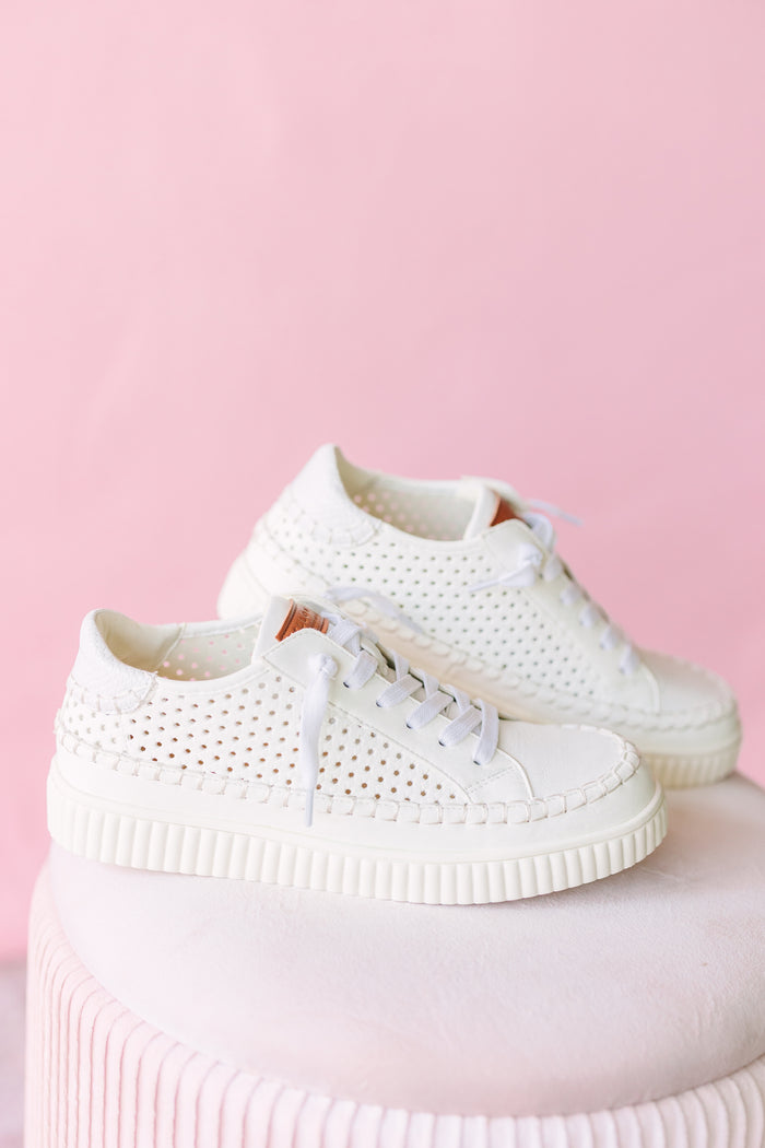 White Mazal Perf Sneaker