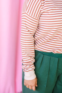 Copper Striped Sweater