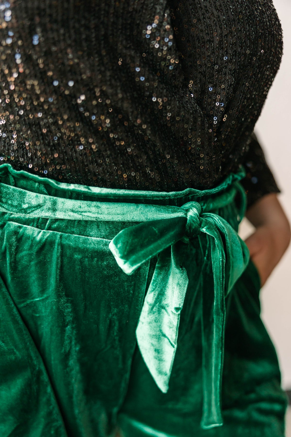 Black Sequin Bodysuit
