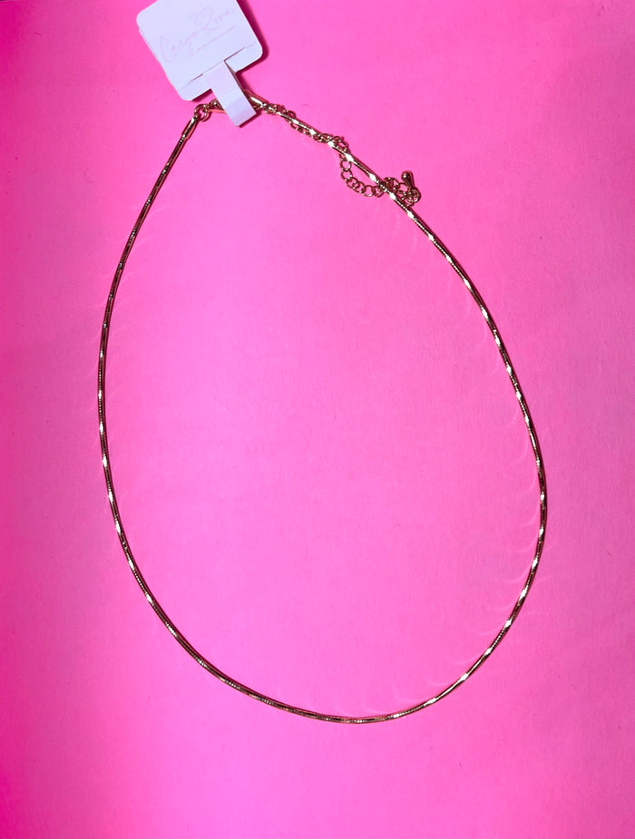 Brass Dainty Chain Link Necklace