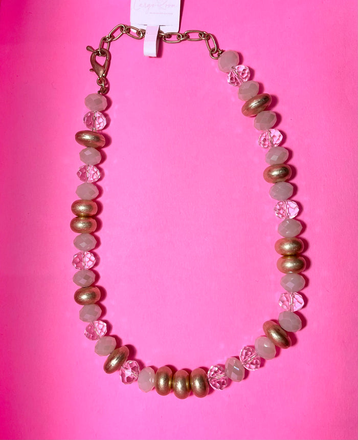 Shimmering Glass Bead Necklace