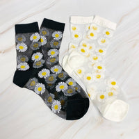 Daisy Field Sheer Socks