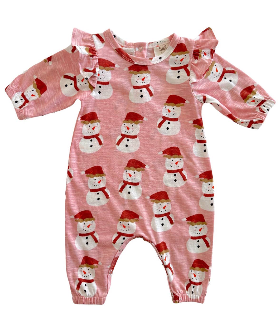 Pink Snowman Jumpsuit