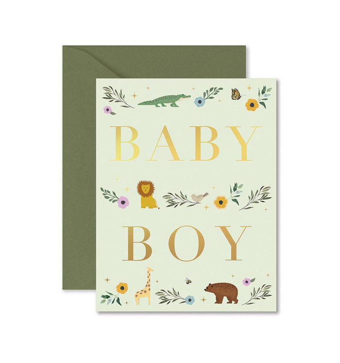 Baby Boy Storybook Greeting Card