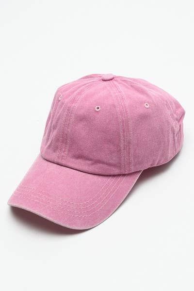 Pink Vintage Baseball Cap