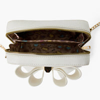 White Boxy Bow Crossbody