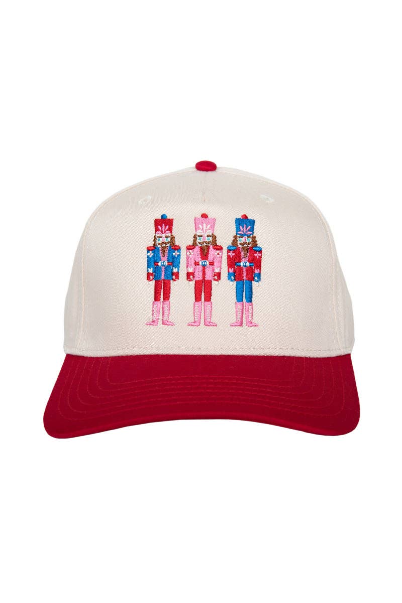 Nutcrackers Vintage Christmas Trucker Hats (Red)