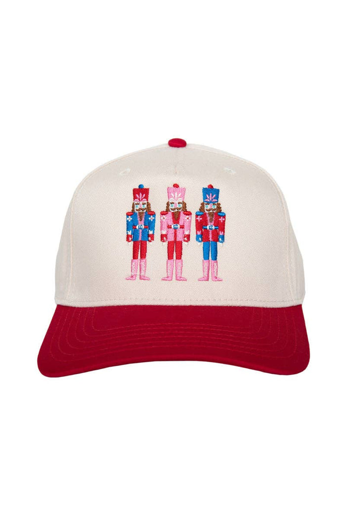 Nutcrackers Vintage Christmas Trucker Hats (Red)