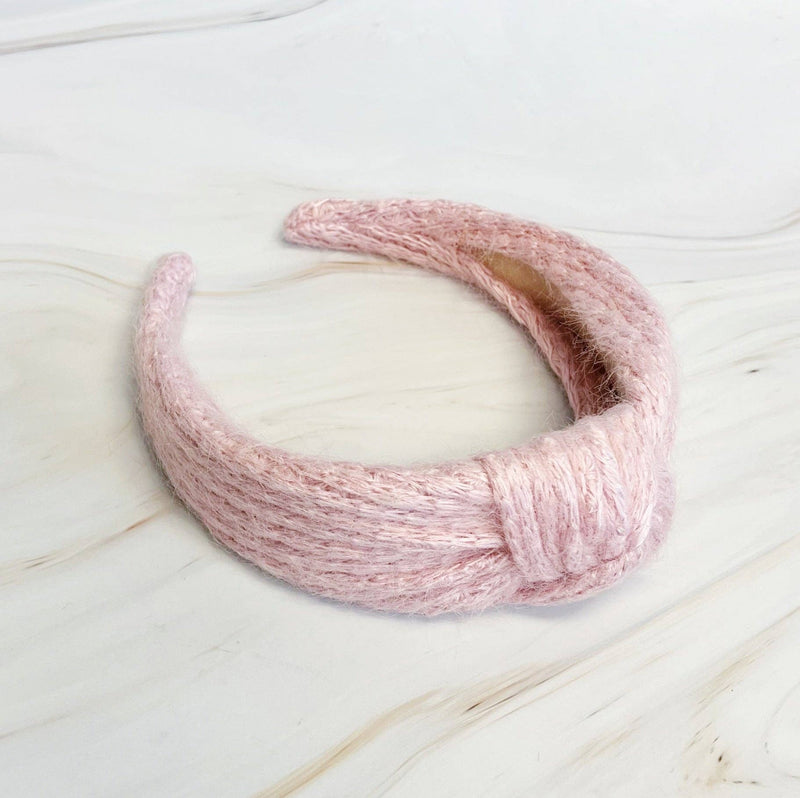 Cabled Knit Knotted Headband