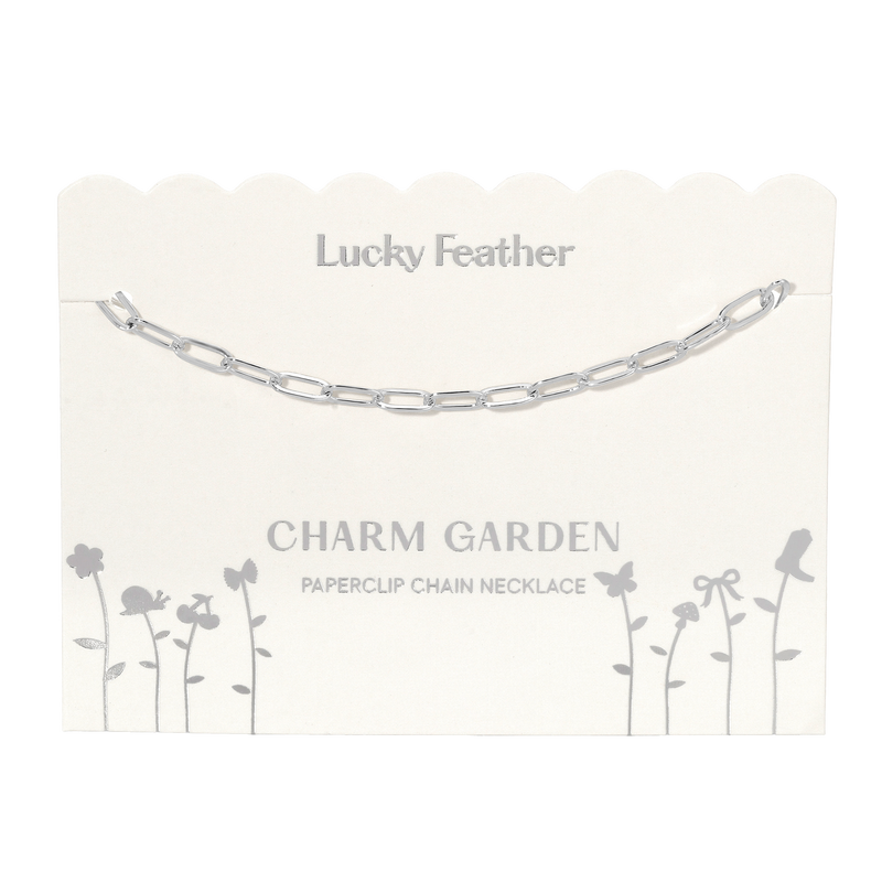 Silver PaperClip Chain (18-20 in)