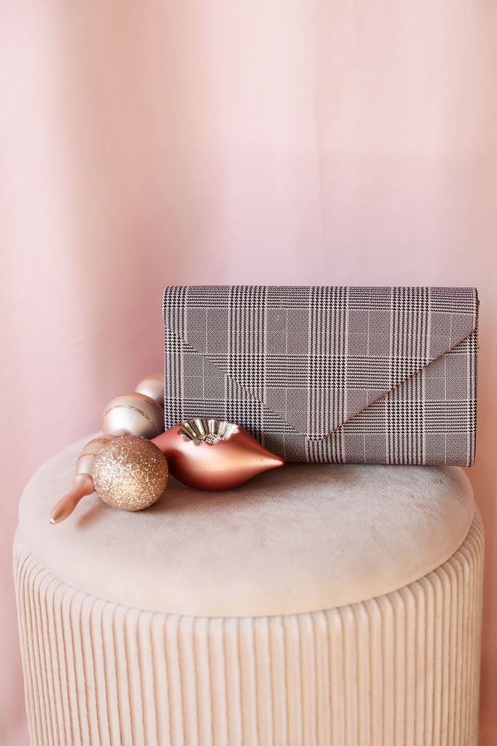 Violet Envelope Clutch