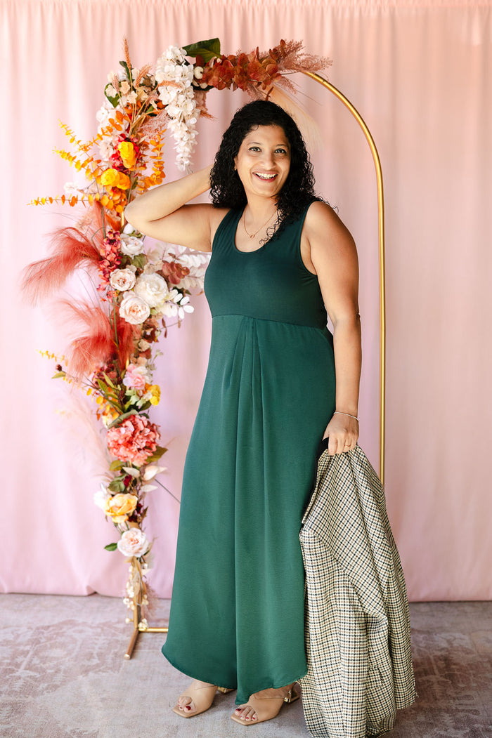 Hunter Green Maxi Dress