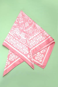 Pink Paisley Bandana Scarf