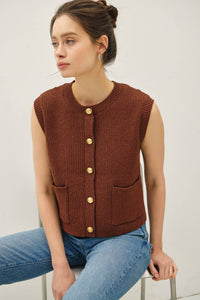 Brown Sweater Vest