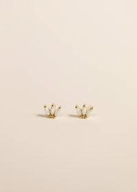 Opal Crown Stud