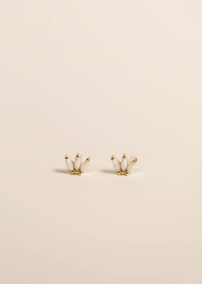 Opal Crown Stud