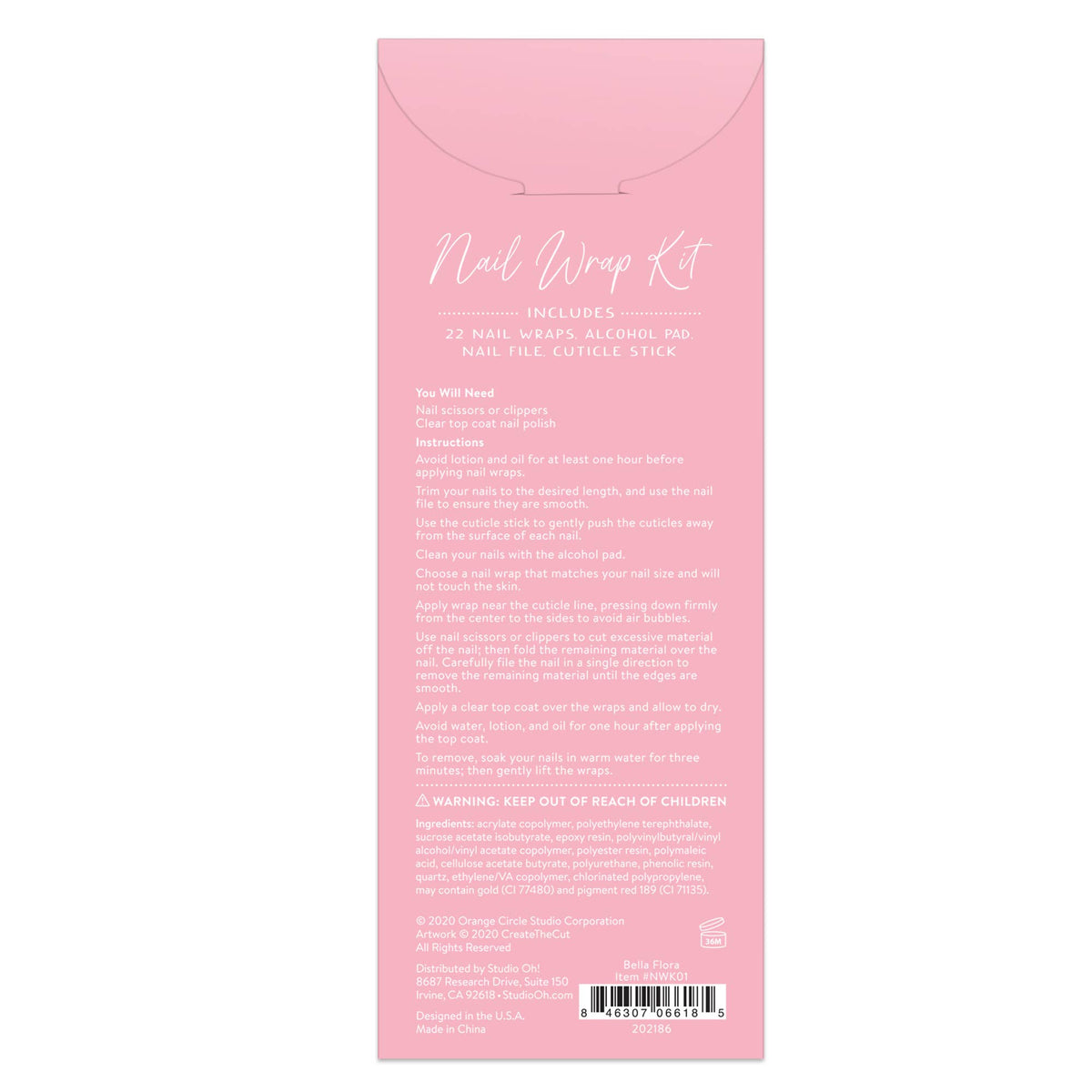 Bella Flora Nail Wrap Kit