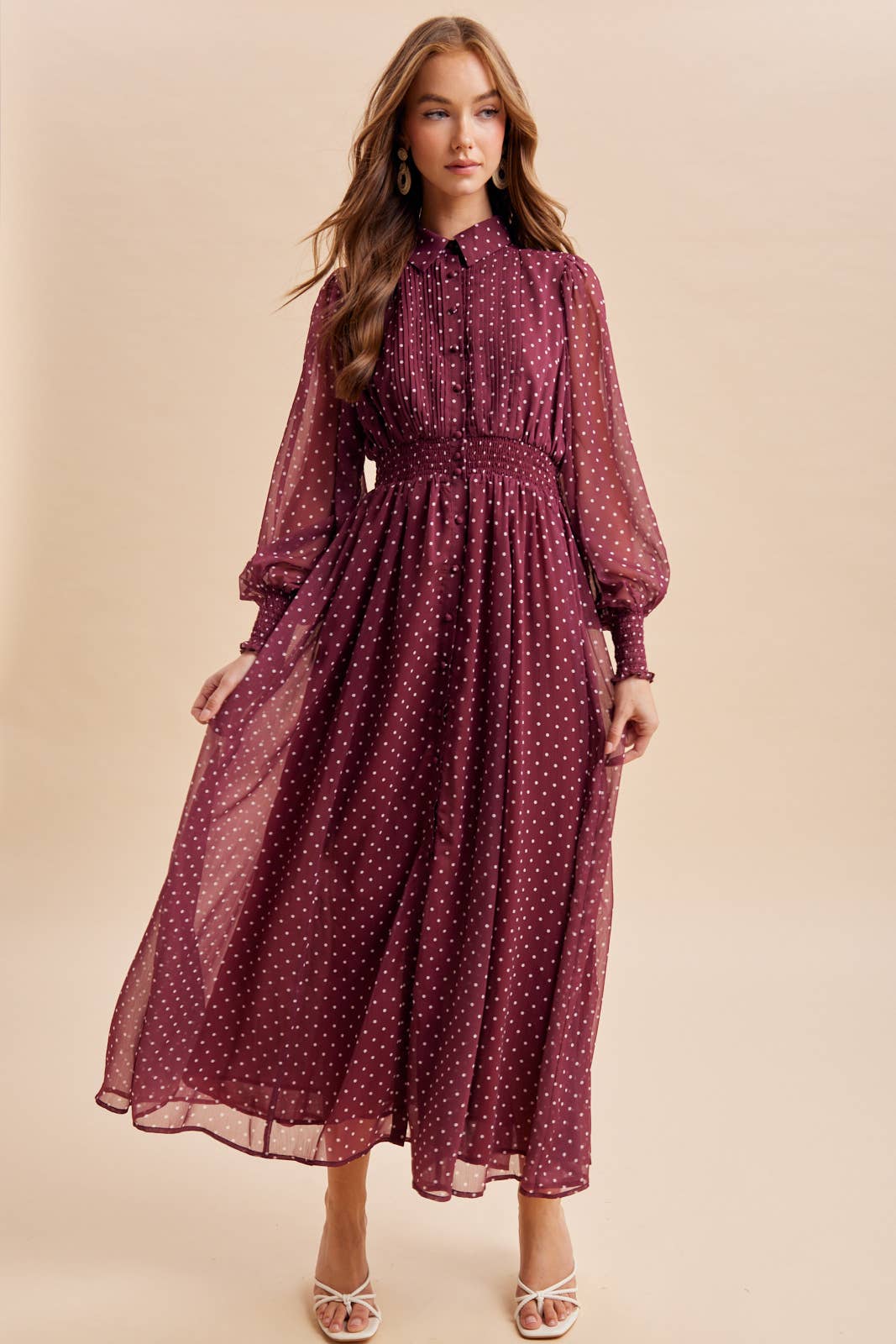 Mulberry Polka Dot Maxi