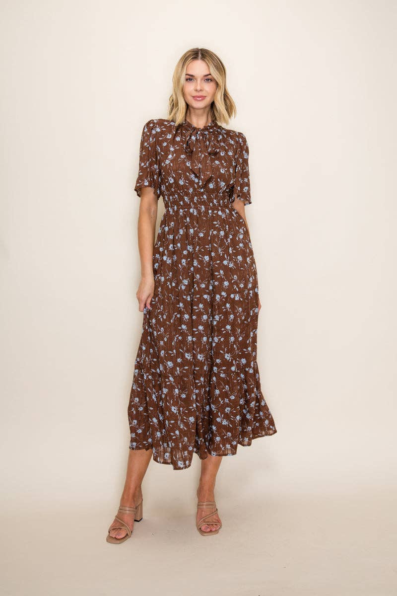 Ditsy Floral Midi Dress