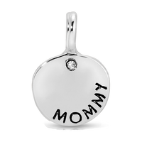Silver Mommy Charm