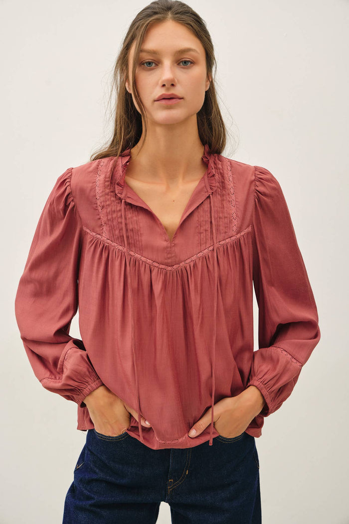 Rust Boho Blouse