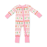 Gingerbread Fair Isle Pink  PJs