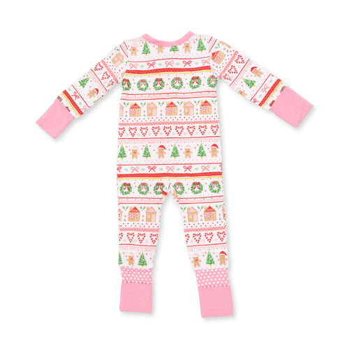 Gingerbread Fair Isle Pink  PJs