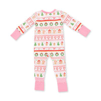 Gingerbread Fair Isle Pink  PJs