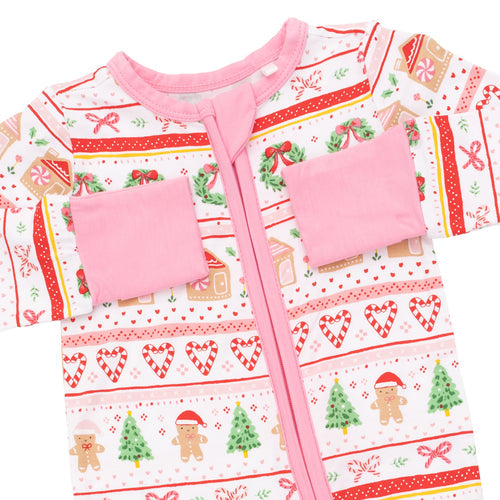 Gingerbread Fair Isle Pink  PJs
