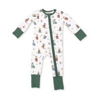 Winter Sports Dogs - Green PJs