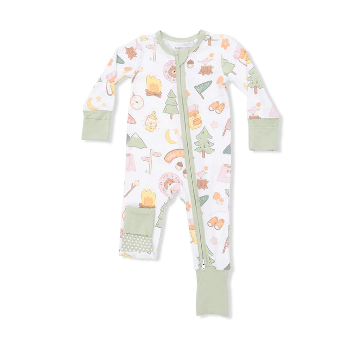 Pink Camping Convertible Romper
