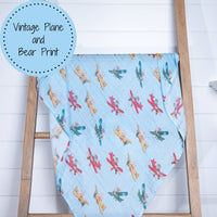Pilot Paws Baby Muslin Swaddle Blanket