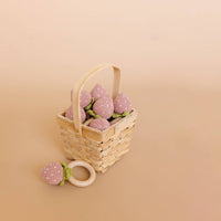 Strawberry Pink Crochet Rattle