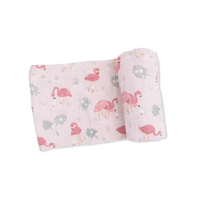 Flamingo Swaddle Blanket