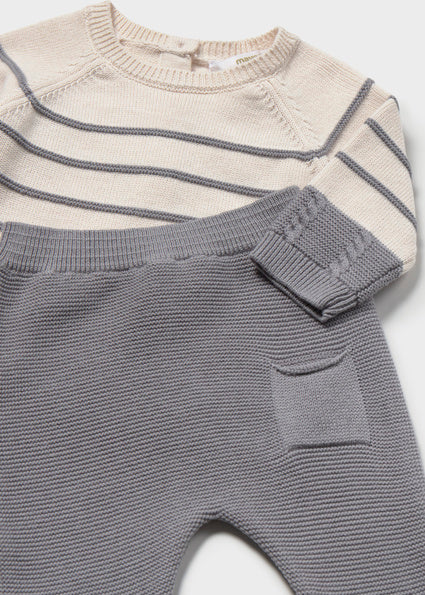 Striped Knit 2-Piece Set