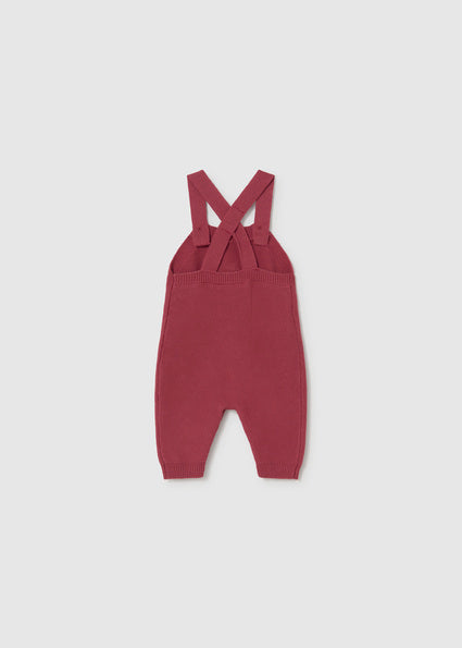 Maroon 3-Piece Dungaree Set