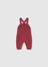 Maroon 3-Piece Dungaree Set