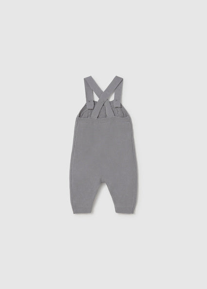 Gray 3-Piece Dungaree Set